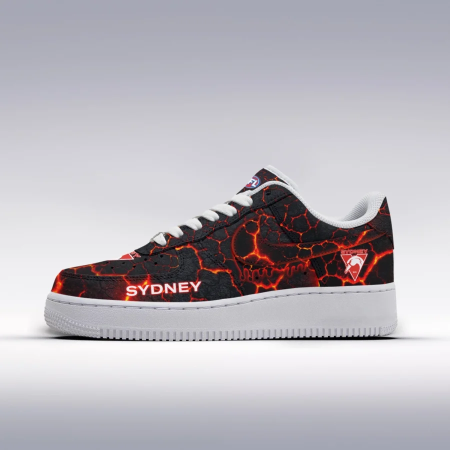 AFL Sydney Swans Custom Air Low-Top Sneakers Gift For Fans – HOAFL120725AF01SYD - Image 2