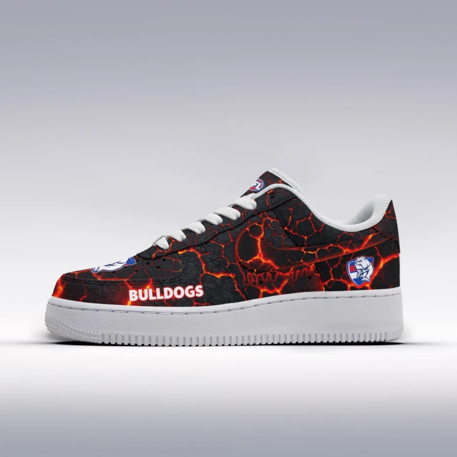 AFL Western Bulldogs Custom Air Low-Top Sneakers Gift For Fans – HOAFL120725AF01WB - Image 2