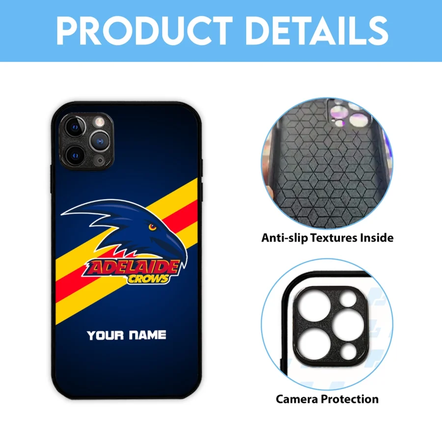 AFL Adelaide Crows Phone Case – Dustproof, Scratch & Shock Resistant – HOAFL020725PC01ADEL - Image 6