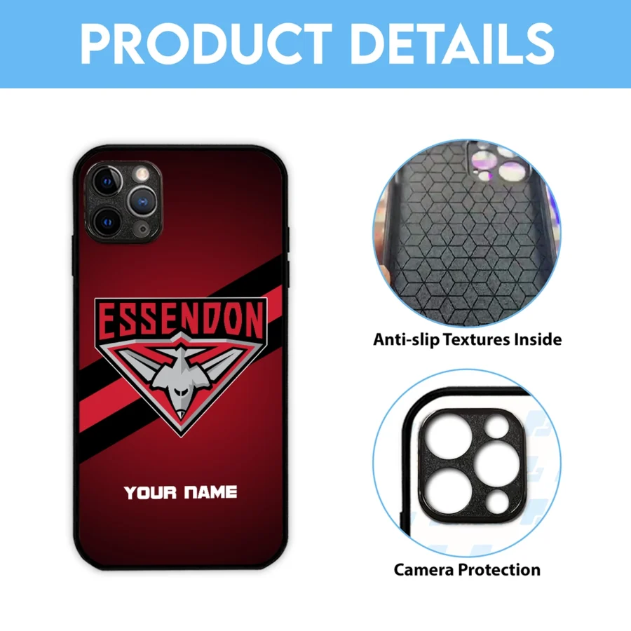 AFL Essendon Bombers Phone Case – Dustproof, Scratch & Shock Resistant – HOAFL020725PC01ESS - Image 6