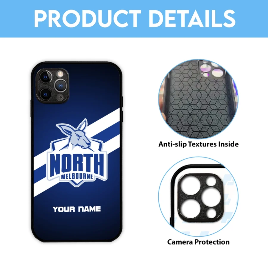AFL North Melbourne Kangaroos Phone Case – Dustproof, Scratch & Shock Resistant – HOAFL020725PC01NMFC - Image 6
