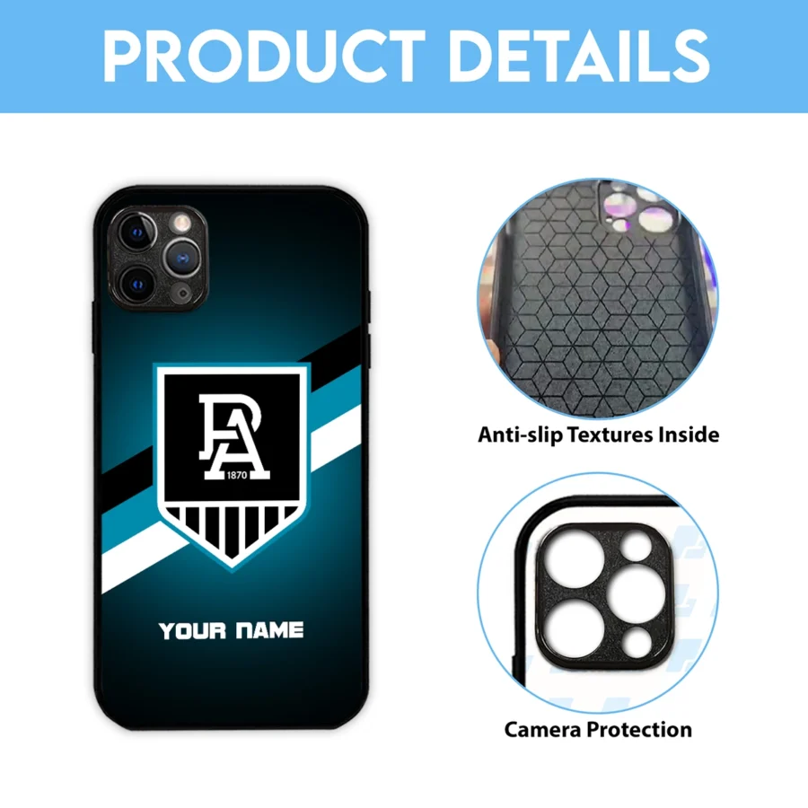 AFL Port Adelaide Power Phone Case – Dustproof, Scratch & Shock Resistant – HOAFL020725PC01PORT - Image 6