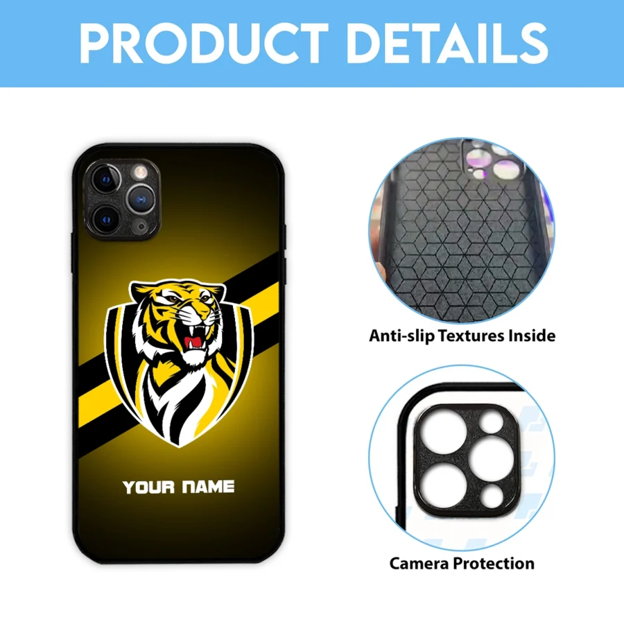 AFL Richmond Tigers Phone Case – Dustproof, Scratch & Shock Resistant – HOAFL020725PC01RICH - Image 6