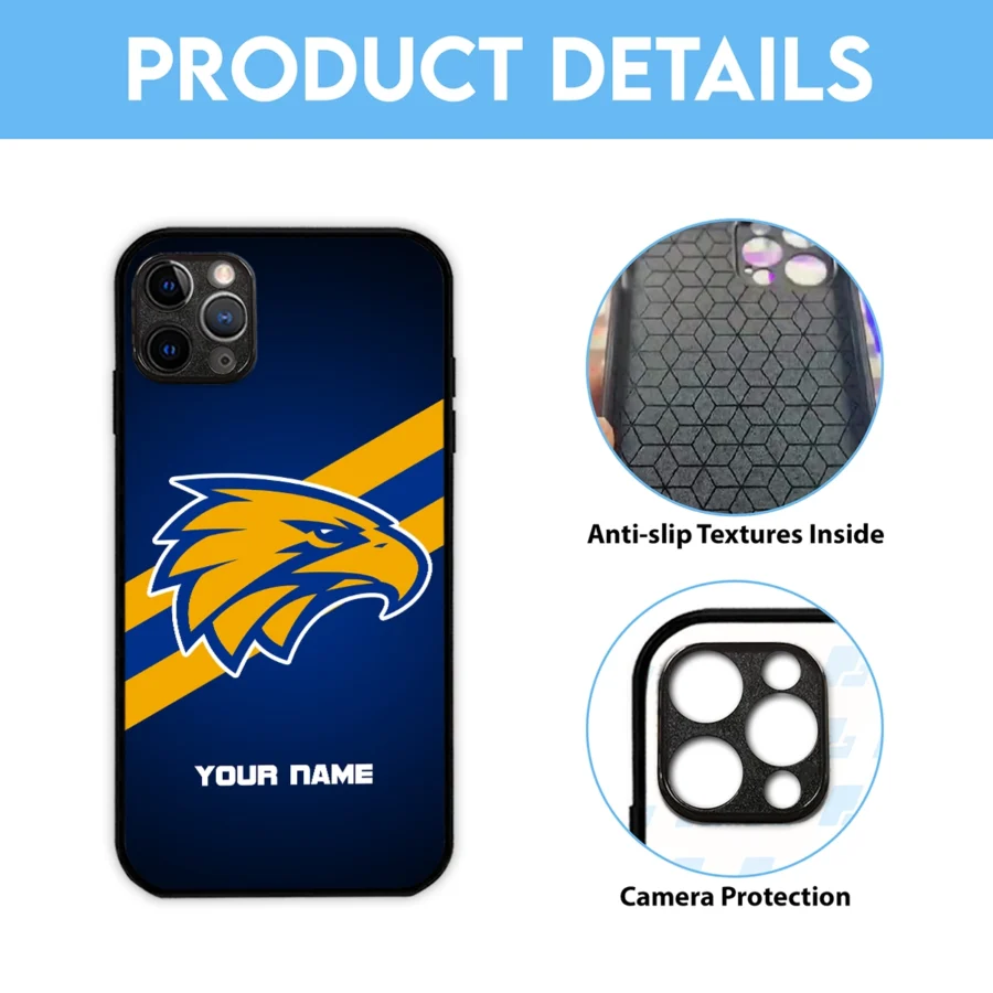 AFL West Coast Eagles Phone Case – Dustproof, Scratch & Shock Resistant – HOAFL020725PC01WCE - Image 6