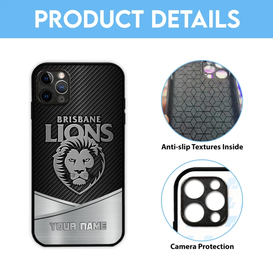 AFL Brisbane Lions Phone Case – Dustproof, Scratch & Shock Resistant – HOAFL040725PC01BL - Image 6