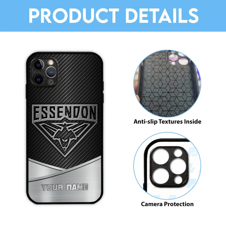 AFL Essendon Bombers Phone Case – Dustproof, Scratch & Shock Resistant – HOAFL040725PC01ESS - Image 6