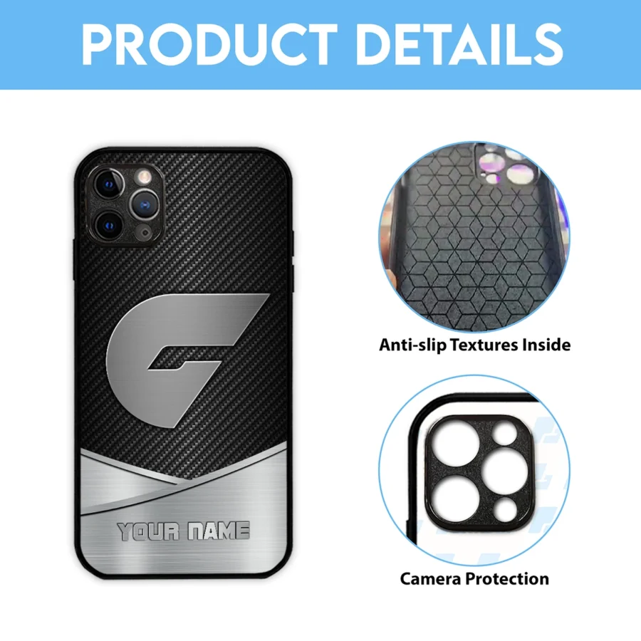AFL GWS Giants Phone Case – Dustproof, Scratch & Shock Resistant – HOAFL040725PC01GWS - Image 6