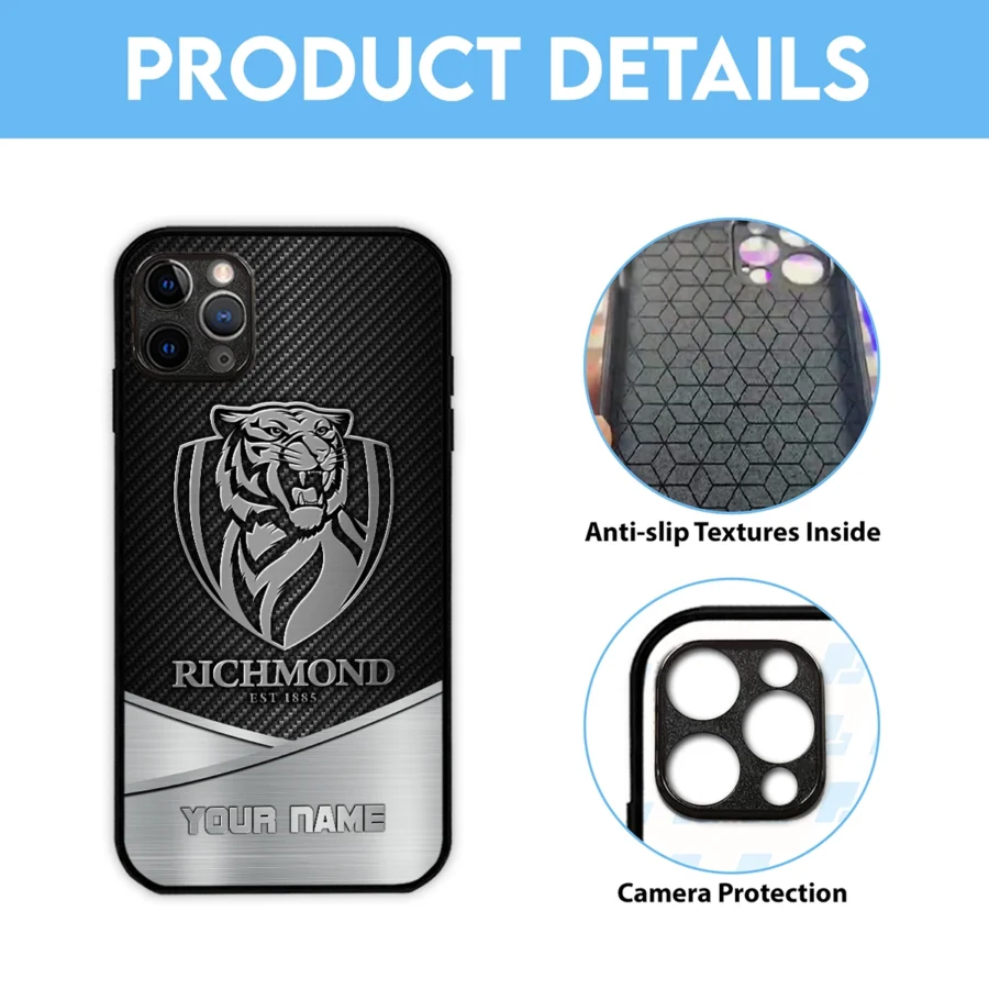 AFL Richmond Tigers Phone Case – Dustproof, Scratch & Shock Resistant – HOAFL040725PC01RICH - Image 6