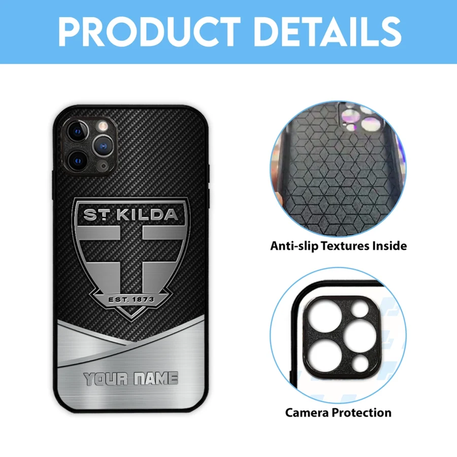 AFL St Kilda Saints Phone Case – Dustproof, Scratch & Shock Resistant – HOAFL040725PC01STK - Image 6