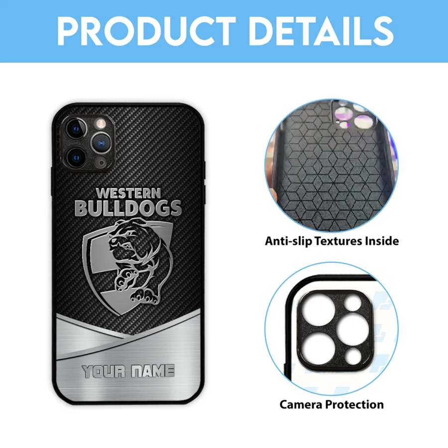 AFL Western Bulldogs Phone Case – Dustproof, Scratch & Shock Resistant – HOAFL040725PC01WB - Image 6