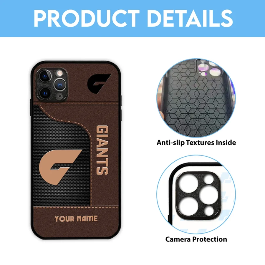 AFL GWS Giantss Phone Case – Dustproof, Scratch & Shock Resistant – HOAFL220725PC01GWS - Image 5