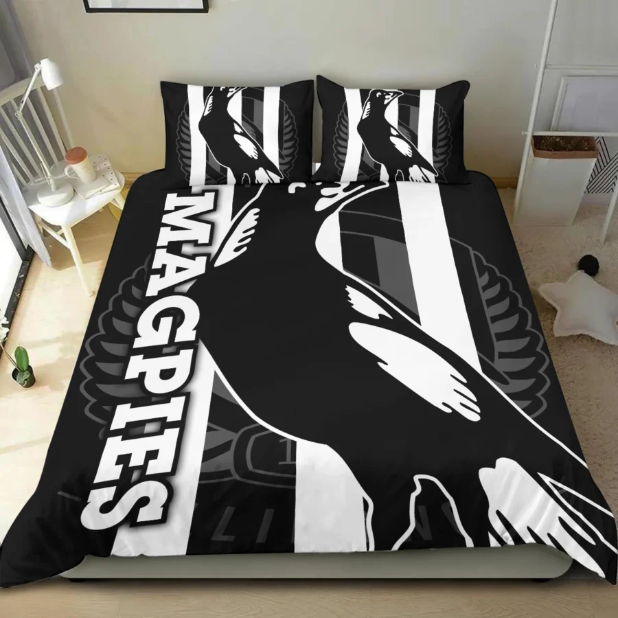 AFL Collingwood Magpies Bedding Set Gift For Fans – HOAFL080725BD01COLL - Image 4