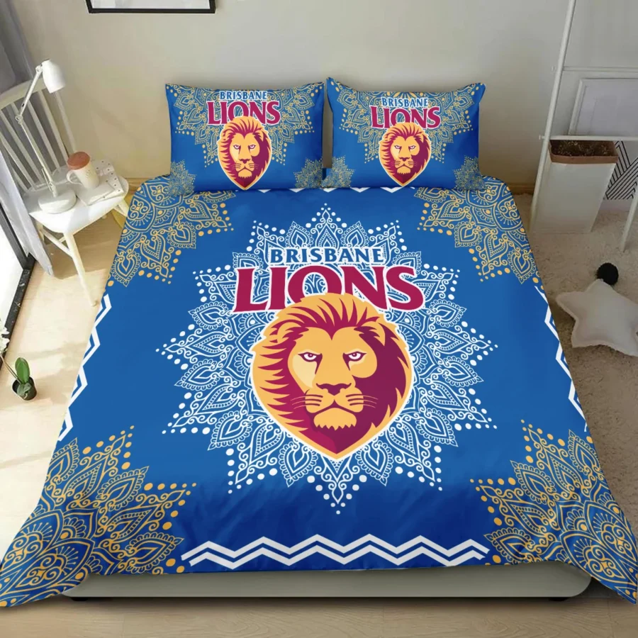AFL Brisbane Lions Bedding Set Gift For Fans – HOAFL090725BD01BL - Image 4
