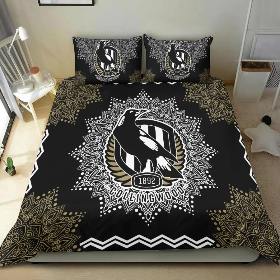 AFL Collingwood Magpies Bedding Set Gift For Fans – HOAFL090725BD01COLL - Image 4