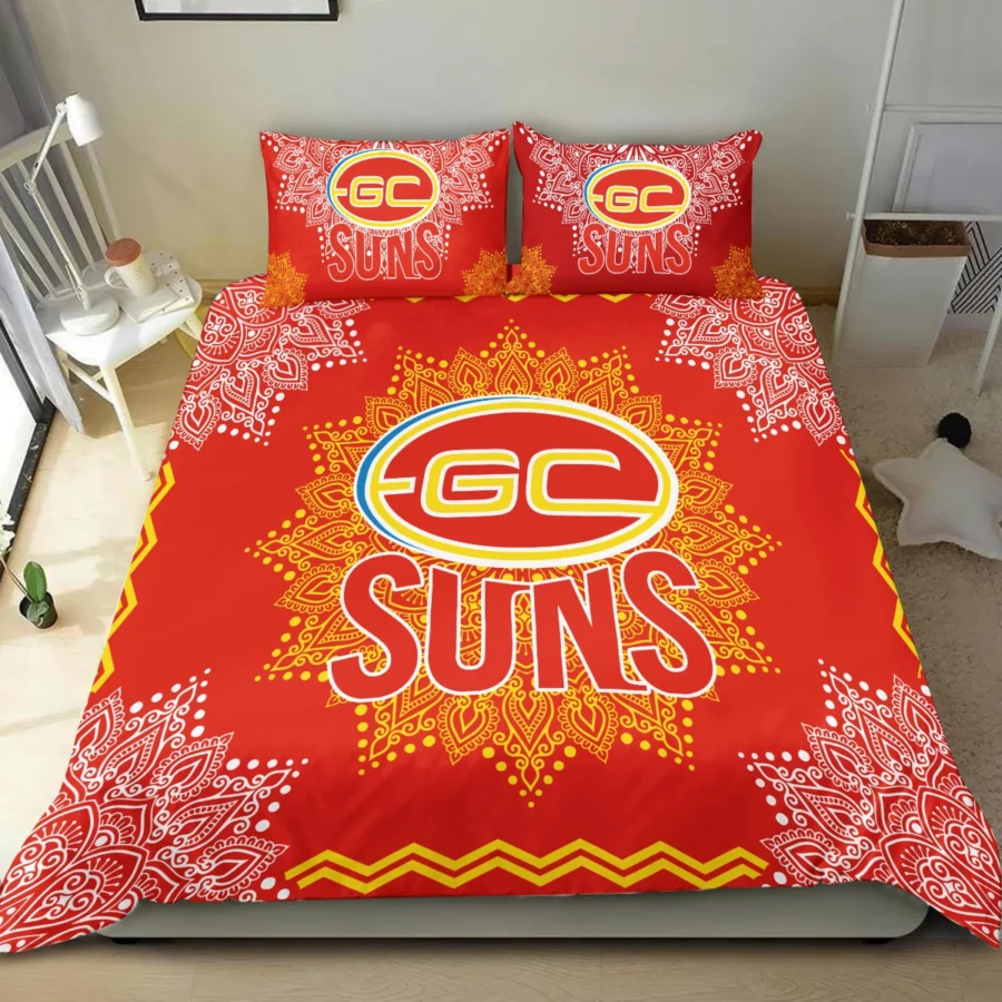 AFL Gold Coast SUNS Bedding Set Gift For Fans – HOAFL090725BD01GCFC - Image 4