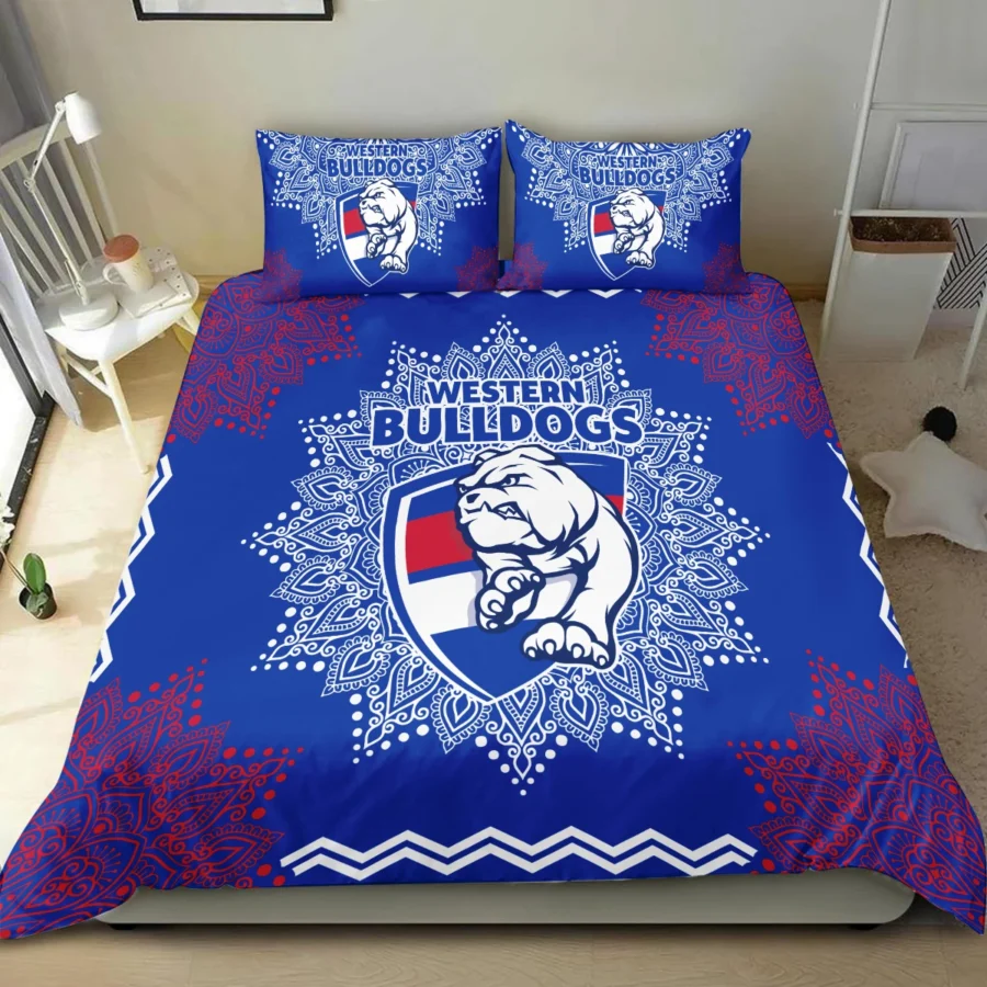 AFL Western Bulldogs Bedding Set Gift For Fans – HOAFL090725BD01WB - Image 4