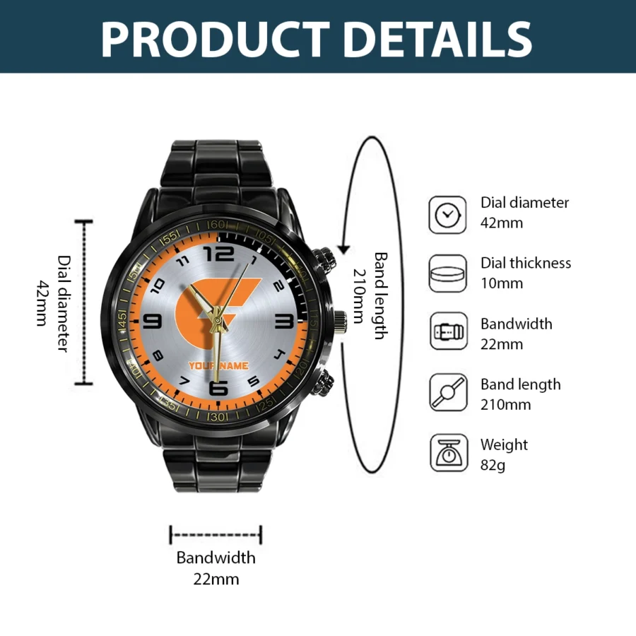 AFL GWS Giants Stainless Steel Watch Gift For Fans – HOAFL210725WA02GWS - Image 3