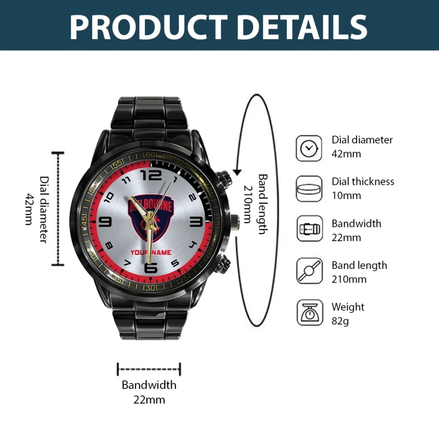 AFL Melbourne Demons Stainless Steel Watch Gift For Fans – HOAFL210725WA02MELB - Image 3