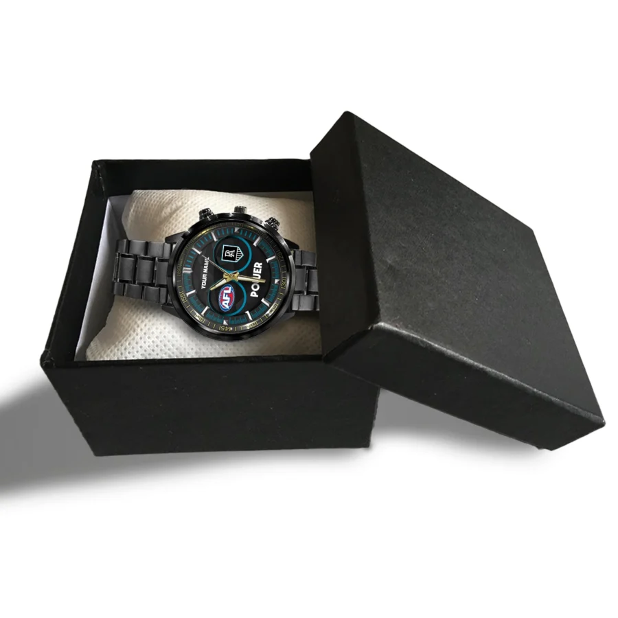 AFL Port Adelaide Power Stainless Steel Watch Gift For Fans – HOAFL210725WA01PORT - Image 4