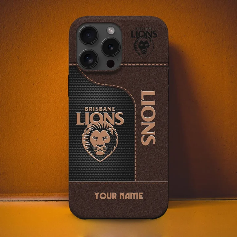 AFL Brisbane Lionss Phone Case – Dustproof, Scratch & Shock Resistant – HOAFL220725PC01BL