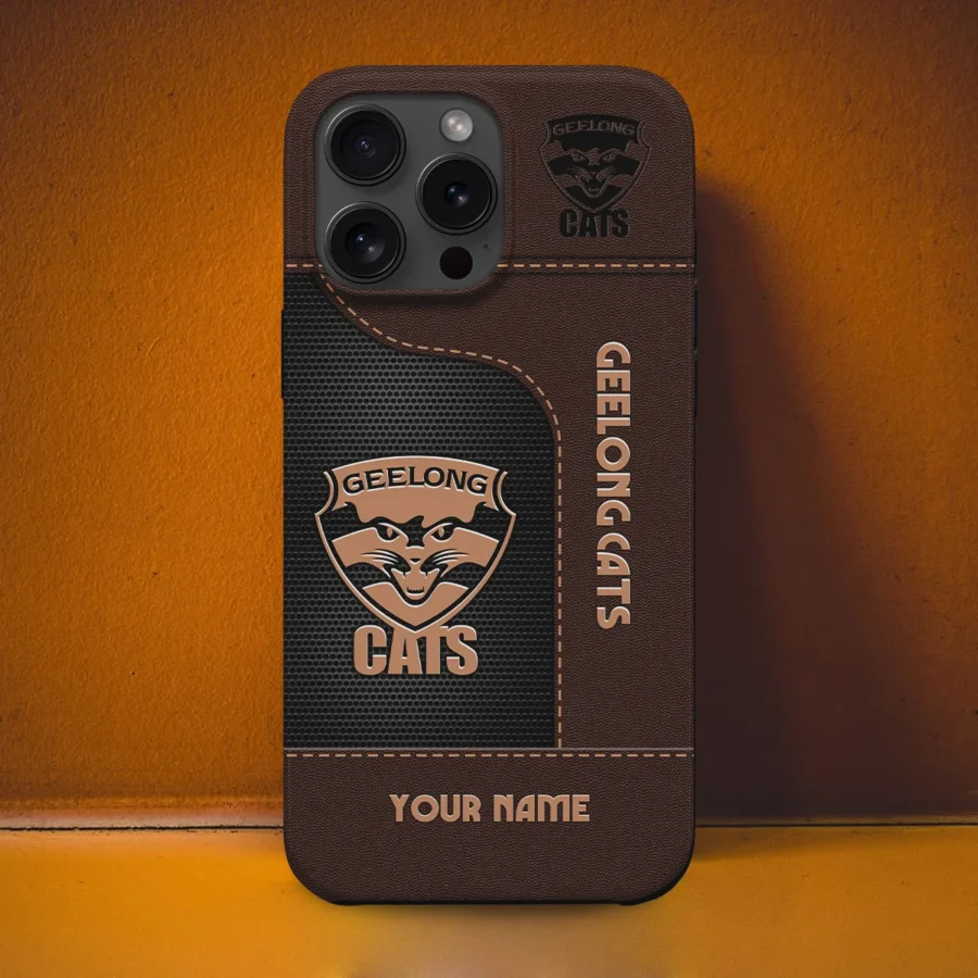 AFL Geelong Catss Phone Case – Dustproof, Scratch & Shock Resistant – HOAFL220725PC01GEEL