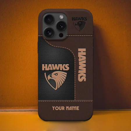 AFL Hawthorn Hawkss Phone Case – Dustproof, Scratch & Shock Resistant – HOAFL220725PC01HAW