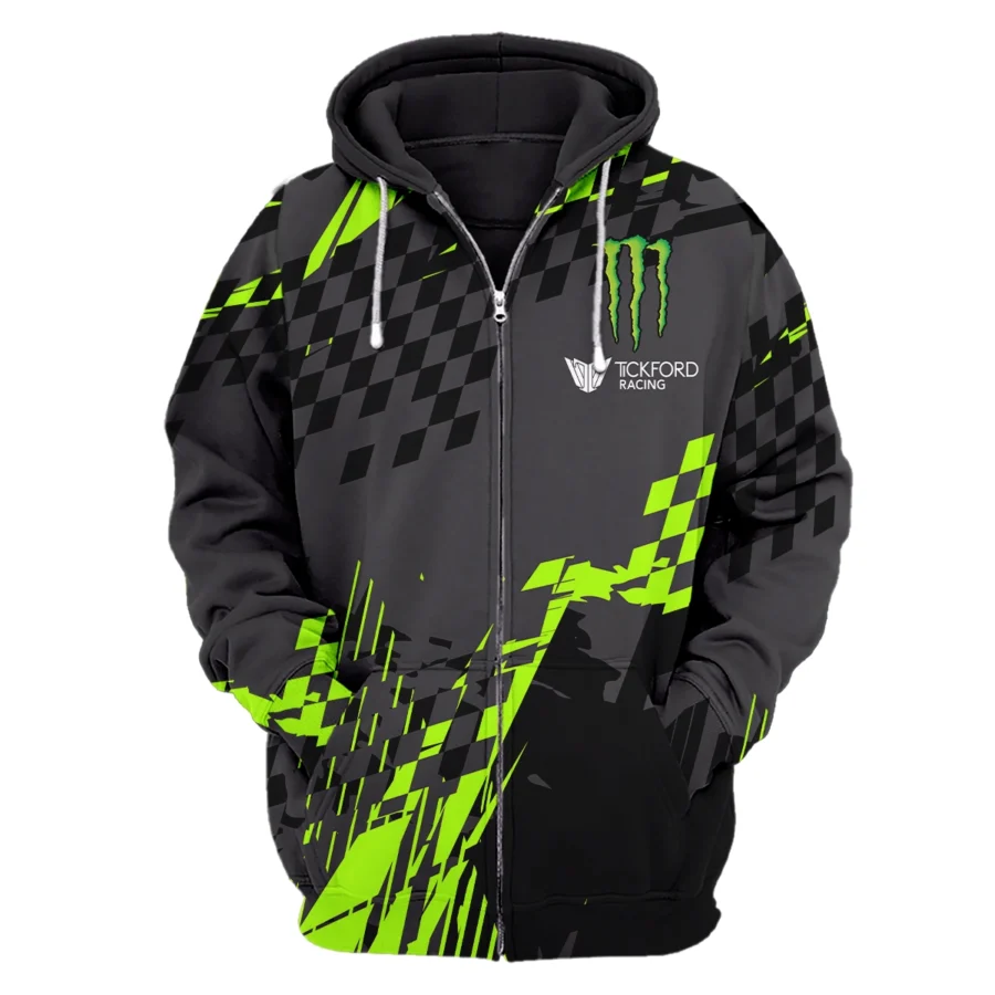 Monster Castrol Racing Exclusive Logo Zipper Hoodie HOSPC040725A01TF-ZHD - Image 2