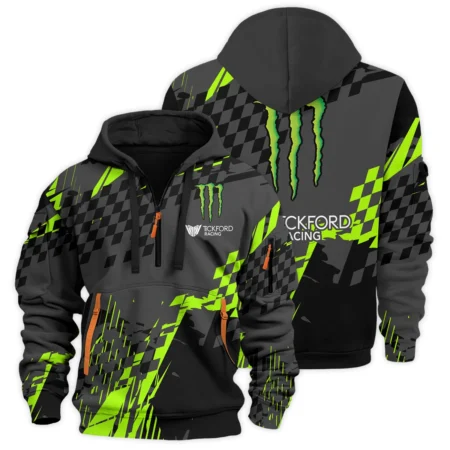 Monster Castrol Racing Exclusive Logo Hoodie Half Zipper HOSPC040725A01TF-HDF