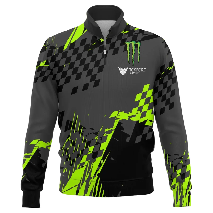 Monster Castrol Racing Exclusive Logo Quarter-Zip Sweatshirt HOSPC040725A01TF-QTZ - Image 2