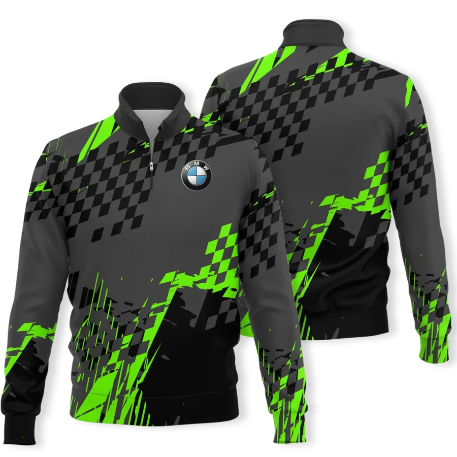 BMW Motorrad Motorcycles Exclusive Logo Quarter-Zip Sweatshirt HOMO190725A01BMW-QTZ - Image 3