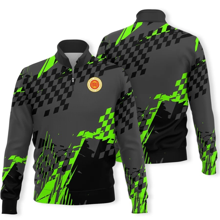 Royal Enfield Motorcycles Exclusive Logo Quarter-Zip Sweatshirt HOMO190725A01ROY-QTZ - Image 3