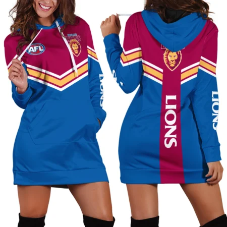 AFL Brisbane Lions Hoodie Dress Gift For Fans – HOAFL260725HDR01BL