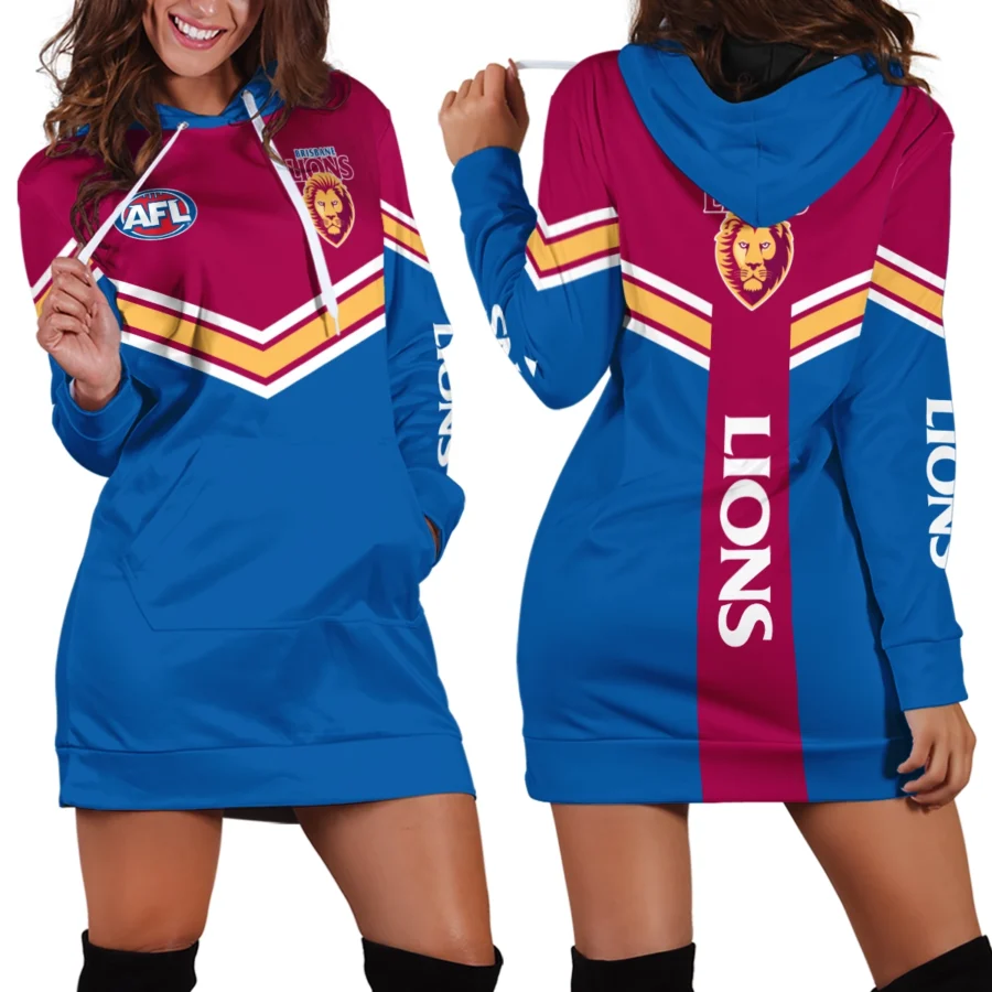 AFL Brisbane Lions Hoodie Dress Gift For Fans – HOAFL260725HDR01BL