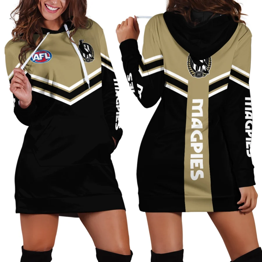 AFL Collingwood Magpies Hoodie Dress Gift For Fans – HOAFL260725HDR01COLL