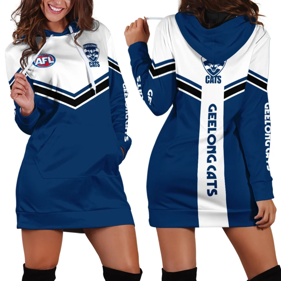 AFL Geelong Cats Hoodie Dress Gift For Fans – HOAFL260725HDR01GEEL