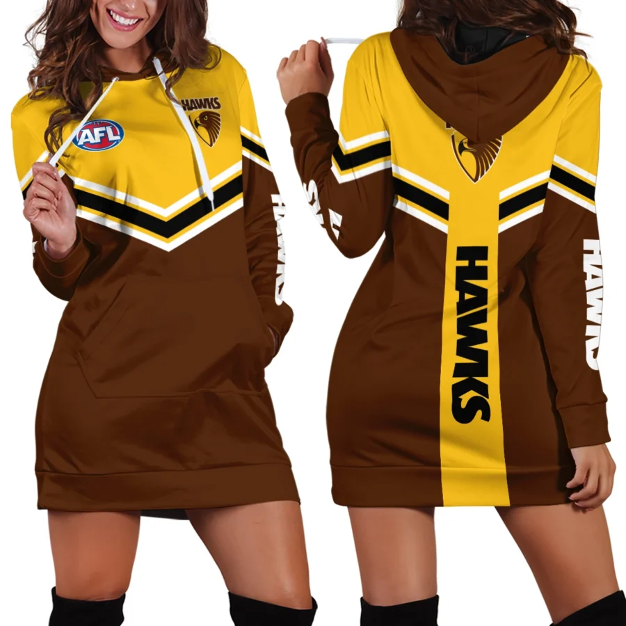 AFL Hawthorn Hawks Hoodie Dress Gift For Fans – HOAFL260725HDR01HAW