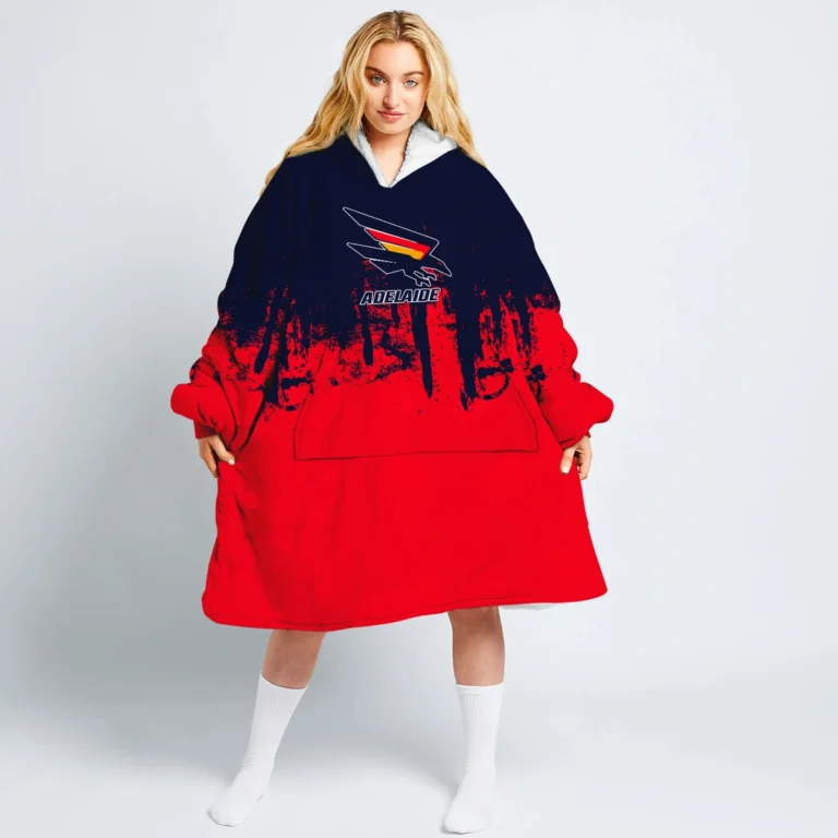 Adelaide Crows Australian Football League Exclusive Logo Oodie Blanket Hoodie HOAFL0140825OBH01ADEL