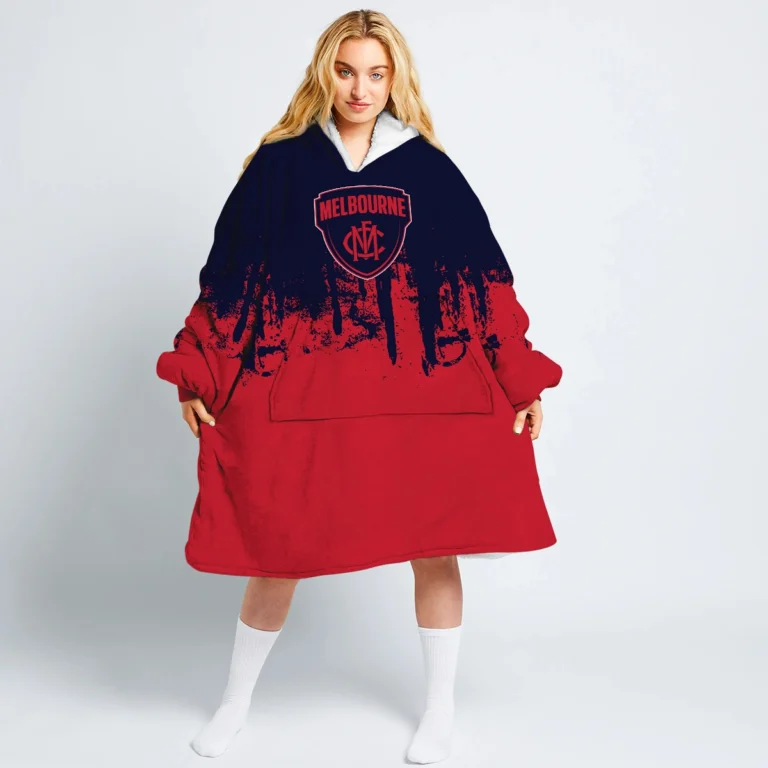 Melbourne Demons Australian Football League Exclusive Logo Oodie Blanket Hoodie HOAFL0140825OBH01MELB