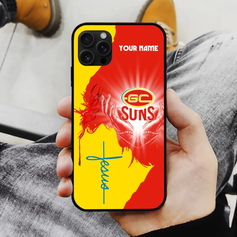 AFL Gold Coast SUNS Phone Case – Dustproof, Scratch & Shock Resistant – HOAFL250825PC01GCFC
