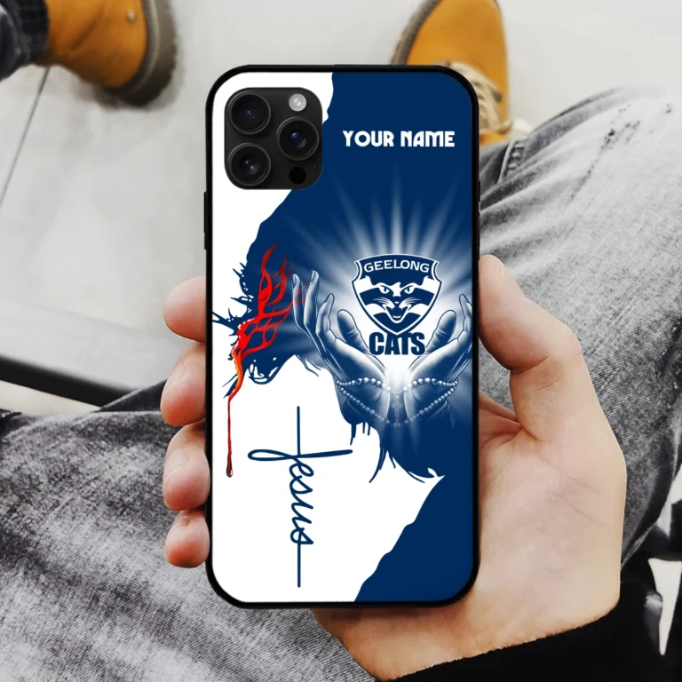 AFL Geelong Cats Phone Case – Dustproof, Scratch & Shock Resistant – HOAFL250825PC01GEEL