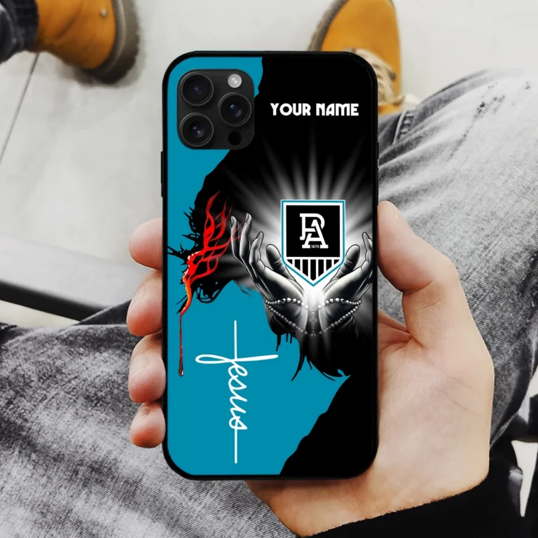 AFL Port Adelaide Power Phone Case – Dustproof, Scratch & Shock Resistant – HOAFL250825PC01PORT