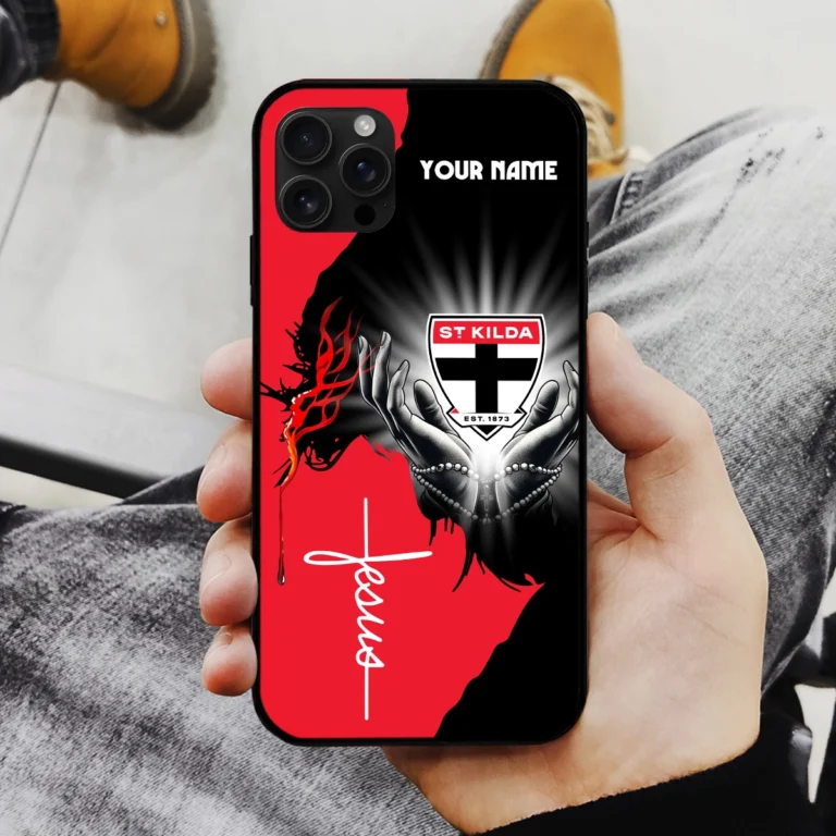 AFL St Kilda Saints Phone Case – Dustproof, Scratch & Shock Resistant – HOAFL250825PC01STK