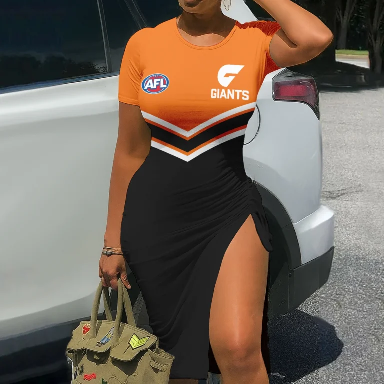 GWS Giants Australian Football League Exclusive Logo Bodycon Sports Dress HOAFL070825DR01GWS