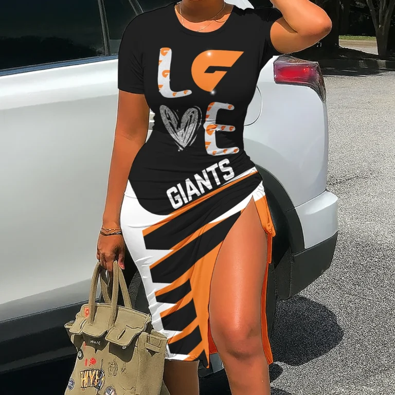 GWS Giants Australian Football League Exclusive Logo Bodycon Sports Dress HOAFL080825DR02GWS