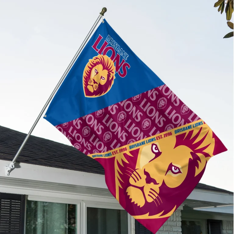 AFL Brisbane Lions House Flags Gift For Fans – HOAFL040825FG01BL