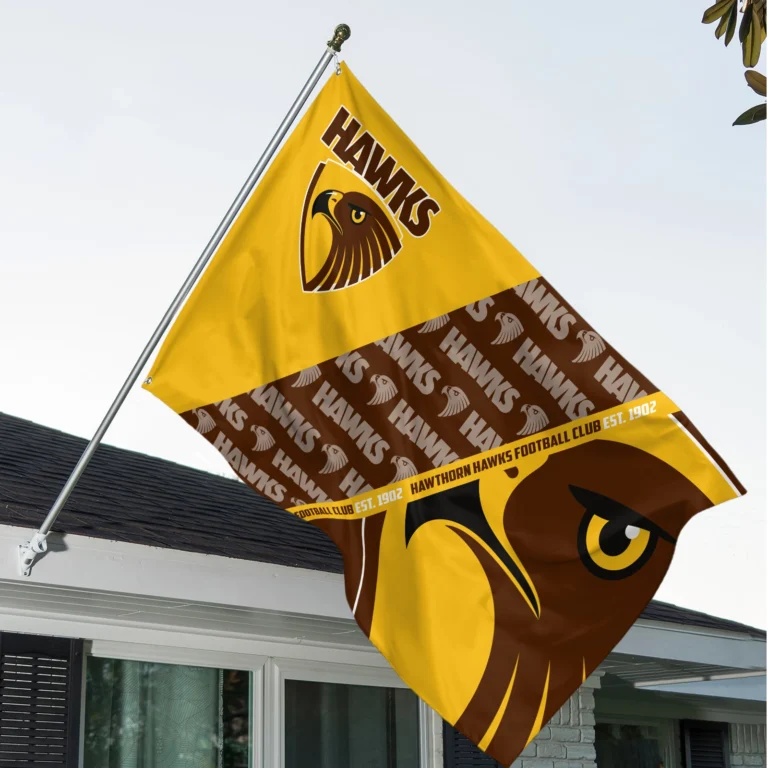 AFL Hawthorn Hawks House Flags Gift For Fans – HOAFL040825FG01HAW