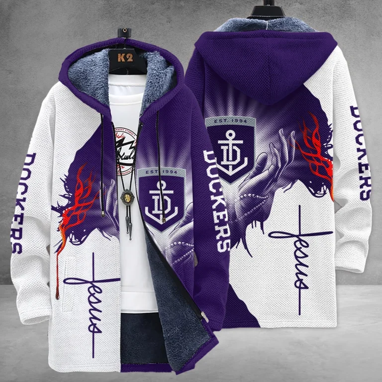 Fremantle Dockers Australian Football League Exclusive Logo Fleece Windbreaker HOAFL250825FW01FRE