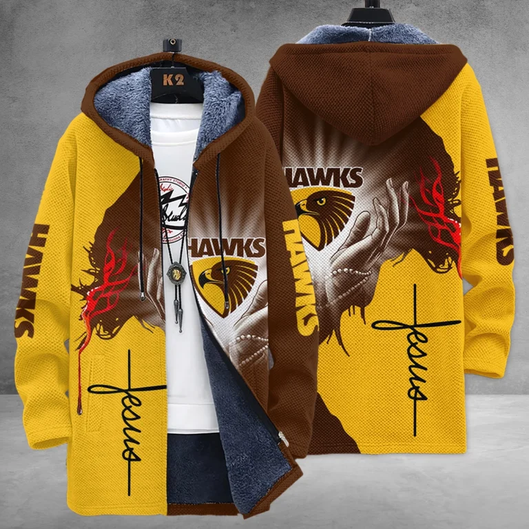 Hawthorn Hawks Australian Football League Exclusive Logo Fleece Windbreaker HOAFL250825FW01HAW