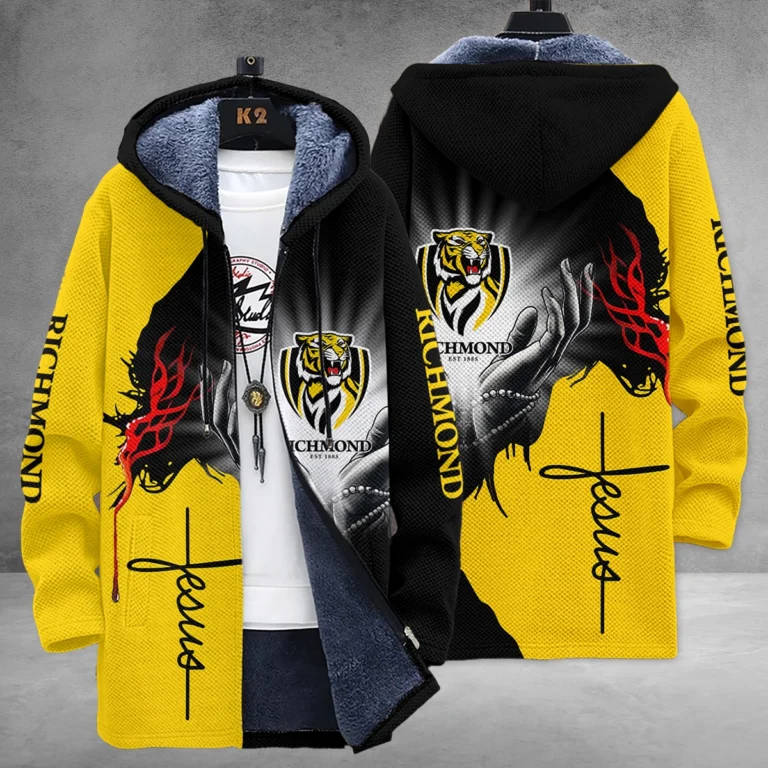 Richmond Tigers Australian Football League Exclusive Logo Fleece Windbreaker HOAFL250825FW01RICH