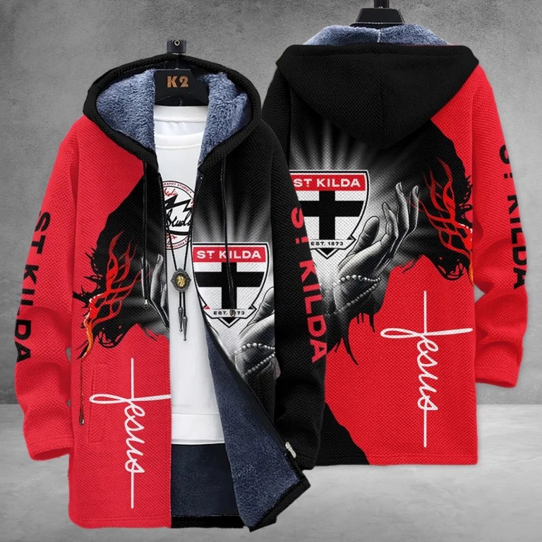 St Kilda Saints Australian Football League Exclusive Logo Fleece Windbreaker HOAFL250825FW01STK